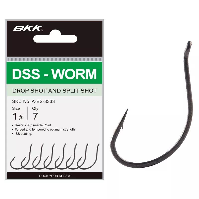 BKK DSS-Worm Hook 1/0, Angelshop für Profis - KL Angelsport