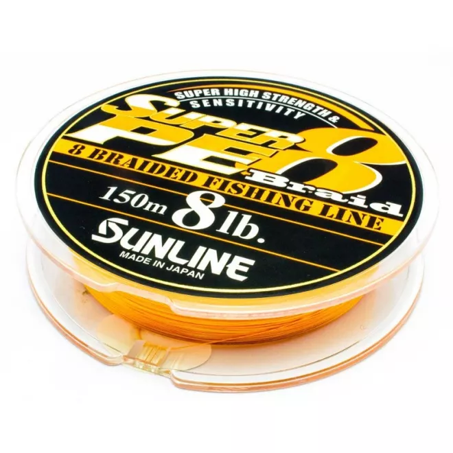 Meterware Sunline 10 Angelshop 8 kg, 4,5 KL Braid Profis Super für lb PE Orange Angelsport -